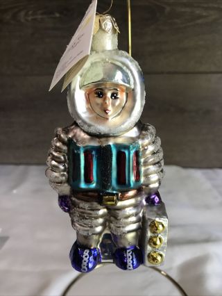 Christopher Radko Blown Glass Ornament Astronaut T1990’s