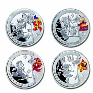 2006 China 10yuan Coin 2008 Beijing Olympic Games Silver Coin (1th Issue) 1oz 4