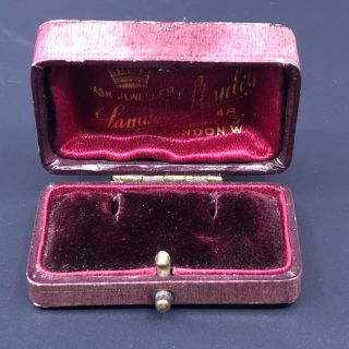 Antique Victorian Display Box Push Button Samuel Stanley London