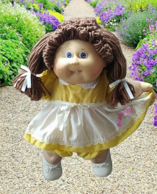Kt Factory Violet Eyes Poodle Cabbage Patch Kids Girl 1985 Hm 5 Tooth.