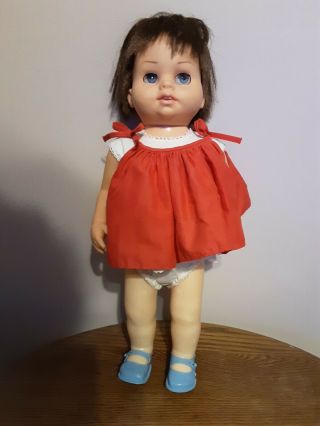 Vintage Chatty Baby Doll.  Mattel 1961.  Does Not Work.  18 "