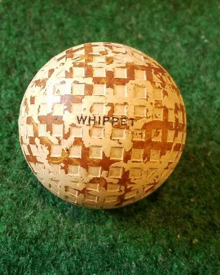 Antique Collectible Whippet Mesh Golf Ball - C 1915 - 20