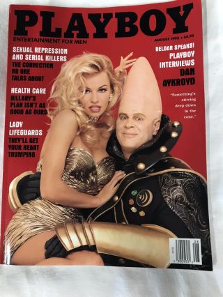 August 1993 Playboy: Pamela Anderson & Dan Ackroyd Cover  Rare