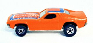 Hot Wheels Orange Dixie Challenger 426 Hemi 1:64 Scale 1970 Malaysia Good Cond.