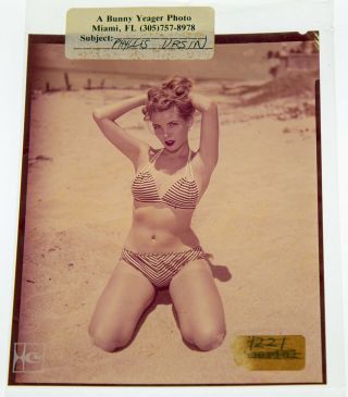 Bunny Yeager Color 4 x 5 Color Transparency Bathing Beauty Bikini Model Pin - up 2