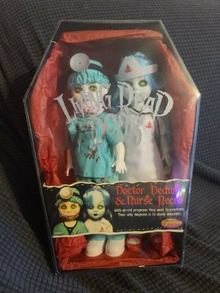 Mezco Living Dead Dolls Doctor Dedwin & Nurse Necro 99962 - Px Opened