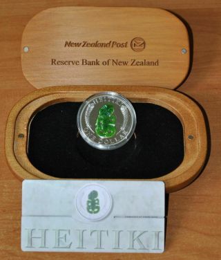Zealand - 2010 - 1 Oz Silver Proof Coin - Maori Art - Heitiki
