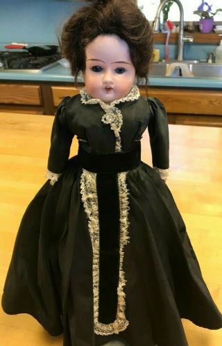 Vintage Germany Armand Marseille Mabel Doll 17 " Leather Body
