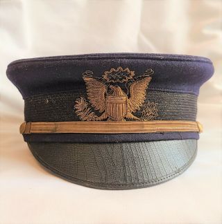 Antique Wool Military Hat Demoulin Bros & C0 American Eagle 13 Stars