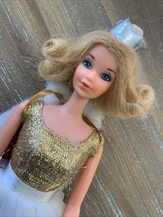 Vintage Barbie Miss America Blonde Steffie Quick Curl - Crown,  Dress,  Cap Pretty