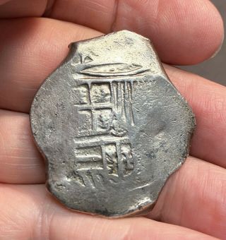 Mexico,  Silver 8 Reales Cob,  Probably Philip Iii,  1599 - 1621