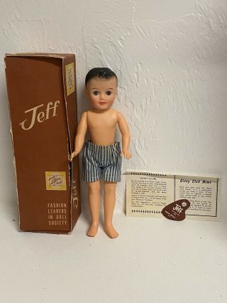 Vintage 1950’s Vogue Jeff Doll W/original Box,  Boxers & Tag Seeks Loving Home