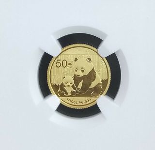2012 PANDA 1/10oz gold coin G50Y NGC MS70 2