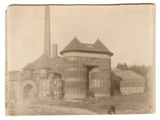 1890s Rare Early View Piedmont Baths Bath House Oakland California Albumen Photo
