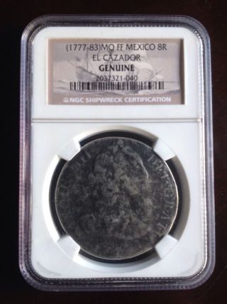 (1777 - 83) Mo Ff Mexico 8r El Cazador Shipwreck Coin