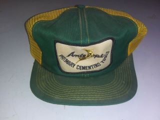 Old Vintage Snapback Advertising Hat Trucker Farmer Mesh Patch K - Brand Antelope