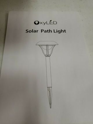 Oxyled Solar Path Lights Outdoor 8 Pack Garden Stake Light Solar Powered L201