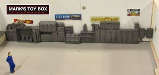 1:64/ DIORAMA FIRE STATION DEPT WALL 2 FOR CODE 3 DEPARTMENT LAYOUT DISPLAY ' S 3