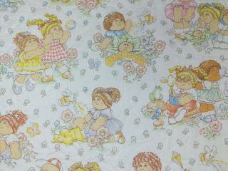 1983 Cabbage Patch Kids Quilted Blanket Bedspread Comforter Twin Size Vtg 80s