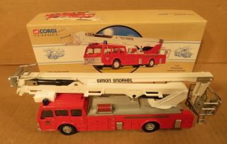 Corgi Ltd Ed 1:50 Scale Simon/dennis Hydrolic Platform Fire Truck Box