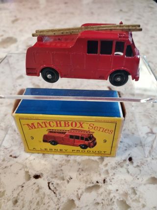 Matchbox Lesney 9 Fire Truck Miob