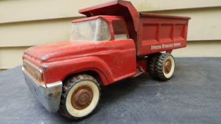 1960s Vintage Structo Hydraulic Dumper Red Dump Truck