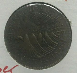 1833 Honduras 2 Reales - Scarce Copper