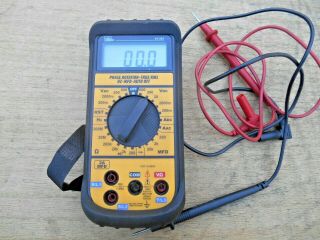 Ideal 61 - 361 Phase Rotation True Rms Hz - Mfd - Auto Off Tester W/ Leads