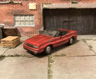 1992 Cadillac Allante Rusty Weathered Barn Find Custom 1/64 Diecast Car Rust