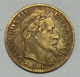1862 France 10 Francs Ef Gold Coin Km 800.  1 A Napoleon Iii Extra Fine