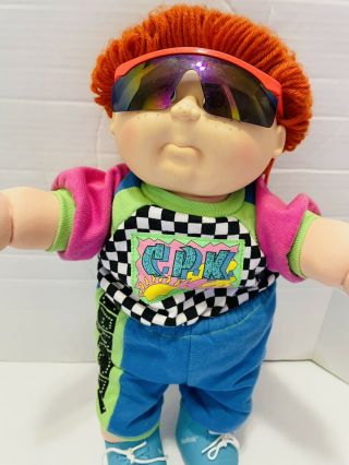 Vtg Cabbage Patch Kids 1990 First Edition Red Hair Freckles Boy Fully Dressed