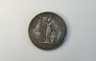 1911 Great Britain Hong Kong $1 Trade Dollar 90 Silver Circ.