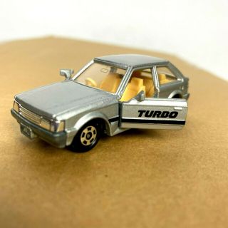 Tomica Mazda - Familia 1500xg 4 Turbo Doors Open Silver 2 1/2 " Long