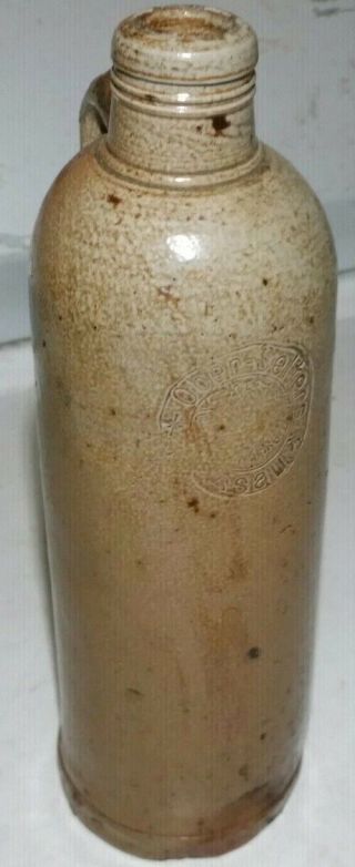 Antique Ober Selters - Nassau Germany Salt Glazed Stoneware Bottle