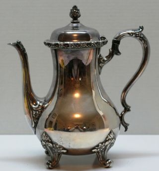 Webster - Wilcox Silver Plate Coffee Pot By International Silver Dubarry Pattern