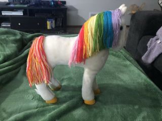 Vintage 1983 Mattel Hallmark Rainbow Brite Starlite Horse Pony Plush 12” Toy
