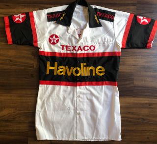 Vintage Texaco Havoline Button Down Uniform Shirt Sz S Made In The Usa Gas Oil