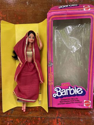 Vintage 1981 India Barbie,  Dolls Of The World,  Mattel 3897