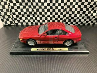 Road Tough 1990 Bmw 850i Coupe - Red - 1:18 Diecast Boxed