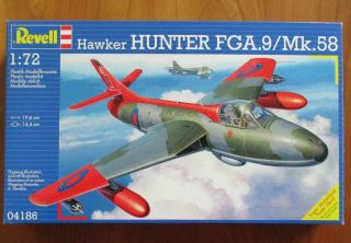 Maquette 1/72 Revell 04186 Hawker Hunter Fga.  9/mk.  58 Neuf Boite