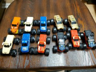 11 Monster Jam Truck Pullback/ Friction & Go Plastic Toy Sfx Motor Sports Cce - Ms