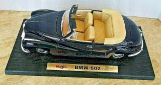 Maisto 1955 Bmw 502 Convertible 1:18 Scale Diecast Metal Car - In The Box
