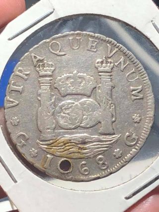 Guatemala Honduras Costa Rica El Salvador Km26 4 Reales 1768 Colonial Silver