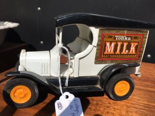 Vintage Tonka Model T Milk Delivery Truck Metal 1970’s 7” 2