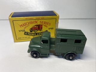 Matchbox Series A Moko Lesney No.  68 Austin Mkii Radio Truck Bpw W/ Box