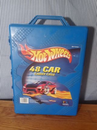 2001 Hot Wheels 48 Car Carrying Case Blue 20020 Tara Toy Corp.  Made In The Usa