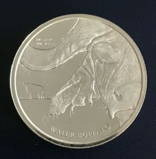 2017 Democratic Republic of Congo 100 Gram Silver Water Buffalo Coin - BU 2