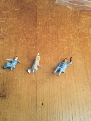 3 X Vintage Corgi Toys 266 Chitty Chitty Bang Bang Plastic Figures 60 