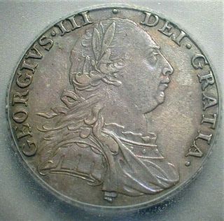 1787 Great Britain Silver Shilling Icg Au50 Km 607.  1 (686)