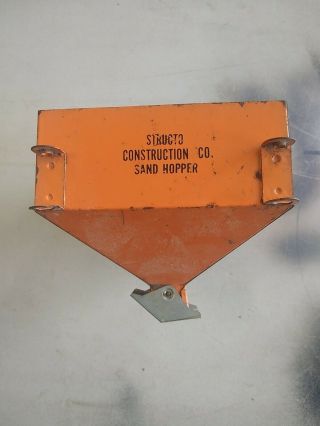 Vintage Structo Construction Co.  Pressed Steel Toy Sand Hopper